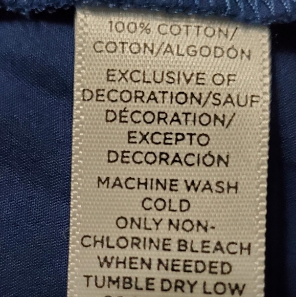 Loft Dark Navy Boho Puff Long Sleeve Top - Picture 11 of 11